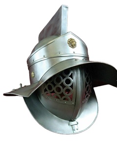 Casco de gladiador Medieval de latón, armadura de recreación, Stock limitado, antiguo, para regalos - Product Image 1
