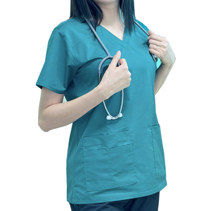 Gran parte superior de enfermería uniforme médico Hospital personalizar Diseño y logotipo para hombres y mujeres FMF VN-ODM/OEM-Muestra gratis - Product Image 4