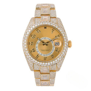 Antique Bezel Setting VVS Clarity Stainless Steel Glass <b>Mechanical</b> Movement Water Resistant <b>Men</b> Fashion Luxury Wrist <b>Watch</b> - Product Image 1