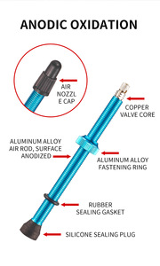 Pháp Van vòi phun cho xe đạp 40/44/48/60/80mm Presta van lõi MTB Phụ Kiện Xe Đạp - Product Image 2