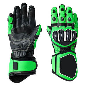 Gants de moto en cuir personnalisés, écran tactile, doigts entiers, hiver, pour hommes, protection des jointures dures, unisexe, OEM, gants de course de moto - Product Image 1