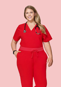 Conjunto de uniformes de enfermería personalizados para mujer, uniformes elásticos transpirables para correr, uniformes quirúrgicos médicos de LICRA para Hospital - Product Image 3
