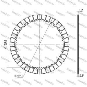 แผ่นคลัตช์ FZF02HC สำหรับ ZF 8HP45; 8HP55; 8HP70 - Product Image 2
