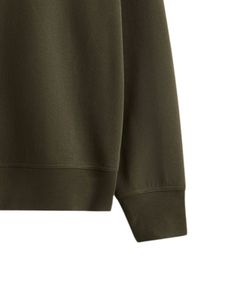 เสื้อสเวตเชิ้ตผ้าฟลีซสีเขียวแบบซิปครึ่งตัวสำหรับผู้ชาย ฤดูหนาว อุ่น นุ่ม คอสูง สวมใส่สบาย ทรงหลวม แขนยาว แฟชั่น เสื้อพูลโอเวอร์ - Product Image 6