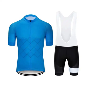 Acheter OEM ODM Sublimation de design de logo personnalisé Maillot de cyclisme Ensemble de bavoirs courts et serrés Uniformes de vélo respirant pour hommes - Product Image 1