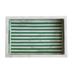 Plateau de service antique fait à la main pour une décoration intérieure élégante Plateau de qualité supérieure idéal pour la cuisine Affichage d'hôtel Stockage des aliments et élégant - Product Image 5