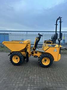 รถตักล้อยาง JCB 1T-1 มินิ ดีเซล สีเหลือง มือสอง สภาพดี พร้อมบุ้งกี๋ยกสูง - Product Image 5