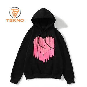 Vente à chaud Sweats à capuche unisexes avec impression bouffante Vêtements décontractés Nouveau design Sweats à capuche respirants avec impression bouffante sur mesure pour hommes - Product Image 3