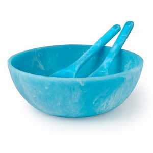 Trending Durable Carved Resin Eco-Friendly <b>Disposable</b> Uncoated Serving Bowl Set American Style Business Gift Home Salad - Product Image 1