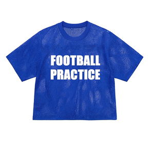 Maillot d'entraînement de football en maille Spandex/Polyester pour homme - Respirant, séchage rapide, protection UV UPF 50+, nom d'équipe personnalisé, grande taille, manches courtes - Product Image 5