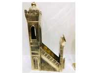 Modelo de Escultura de Latón del Profeta Mahoma de la Mezquita de Medina, Técnica de Soldadura, Arte Islámico 3D, Decoración Festiva, Regalo Metálico