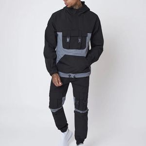 Chándal deportivo de diseño para hombre, conjunto de dos piezas ajustado a la moda, ropa de gimnasio, ropa deportiva atlética elegante - Product Image 2