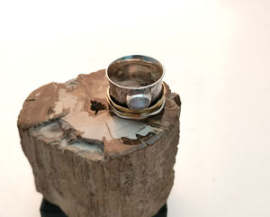 925แหวนหมั้นเงินสเตอร์ลิงสำหรับผู้หญิงพลอยมูนสโตนเครื่องประดับชั้นดีฝังฝา925แต่งงานแหวนเงินจำนวนมาก - Product Image 4