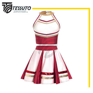 Meilleur prix uniforme de pom-pom girl sans manches uniformes professionnels de sublimation Offre Spéciale uniforme de pom-pom girl de bonne qualité - Product Image 2