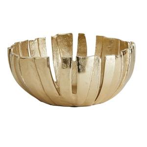 ชามอลูมิเนียมงานหัตถกรรมโบราณสำหรับตกแต่งทำจากโลหะเคลือบด้วยทองขัดเงาใช้สำหรับเสิร์ฟและตกแต่งบนโต๊ะ - Product Image 6