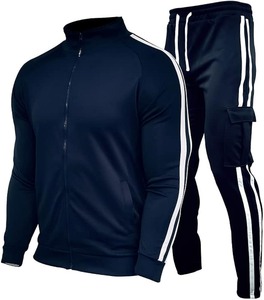 2023 personnalisé hommes poids lourd hiver écologique coton survêtement ensembles imperméable coupe-vent respirant à capuche solide - Product Image 2