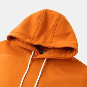 Sweat-shirt à capuche pour homme personnalisé, style streetwear vintage, hiver, uni, en molleton 100% coton lourd 300g - Product Image 4