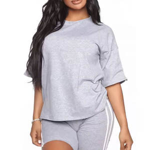 Vêtements en gros T-shirts personnalisés avec impression design pour femmes T-shirts unis pour femmes T-shirts de haute qualité pour femmes - Product Image 5