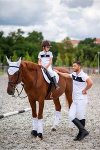 กางเกงขี่ม้าผ้าสแปนเด็กซ์โลโก้แบบยืดหยุ่นสำหรับขี่ม้าปรับแต่งได้ตามต้องการ - Product Image 6