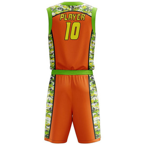 Meilleur prix d'usine uniforme de basket-ball nouveau design vêtements de sport d'été ensembles respirants avec des techniques imprimées - Product Image 3