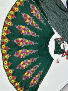 Top Trending Designer Ladies Anarkali Elegante Wedding Party Saree Suit Mejor precio al por mayor India Adultos Lehanga Choli - Product Image 3