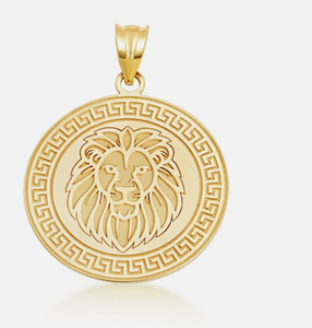 Collar con Colgante de Medallón Griego con Cabeza de León en Acero Inoxidable 316L, Collar de Alta Calidad y Diseño - Product Image 4