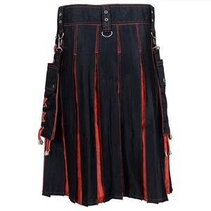 Kilt Utilitario de Tartán para Hombre, de Alta Calidad, Personalizado, de Secado Rápido, Transpirable, con Bolsillos, Tela y Logotipo Personalizados - Product Image 2