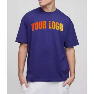 Camisetas Personalizadas FIXFOX SPORTS Streetwear 100% Algodón, Camisetas Lisas Personalizadas con Hombros Caídos, Ajuste Holgado, Cordón Ajustable para Hombre - Product Image 1