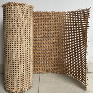 Rouleau de sangle de canne en rotin naturel d'usine du Vietnam pour le panneau d'armoire de chaise réparation de meubles de bricolage feuille de maille Vintage - Product Image 1