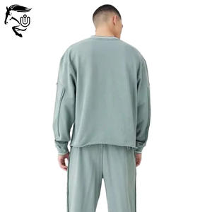 เสื้อสเวตเชิ้ตและกางเกงกีฬากางเกงกีฬาของผู้ชายทรงโอเวอร์ไซส์แบบดีไซน์ตามสั่งปักลาย - Product Image 4