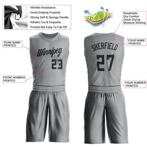 100% Polyester Material High Quality Plus Size Breathable Quick Dry Anti-Bacterial Customized Printed <b>Basketball</b> Uniform <b>Outdoor</b> - Product Image 4