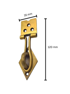 <b>Box</b> latch 120mm antique finish brass wire hasp & staple - Product Image 2