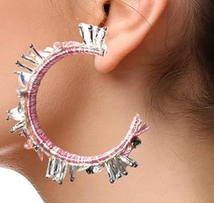 Pendientes bordados a mano, pendientes personalizados con múltiples cuentas, joyería festiva para mujer al mejor precio, pendientes con cuentas. - Product Image 3