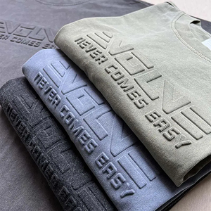 Camiseta de Manga Corta para Hombre, Personalizada, 100% Algodón, Tejido de Punto, Alta Calidad, Transpirable, Cuello Redondo - Product Image 2