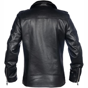 New 2025 High quality Custom <b>Sheepskin</b> Bomber <b>Jacket</b> High Quality Leather <b>Jacket</b> - Product Image 5