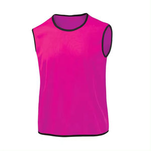 Gilet à bavette d'entraînement de football en maille de polyester prix bon marché conception de logo personnalisé gilet de sport de football bavoirs - Product Image 5