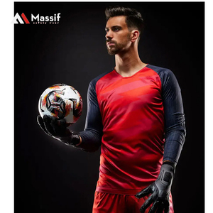 ถุงมือผู้รักษาประตูผู้รักษาประตูฟุตบอลสำหรับเด็กเด็กผู้ชายถุงมือฟุตบอลป้องกันแบบซูเปอร์กริปฝ่ามือ - Product Image 5