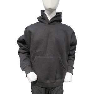 เสื้อฮู้ดดี้โอเวอร์ไซส์คุณภาพสูงสำหรับผู้ชาย แบบมีเชือกผูก ผ้าฟลีซเนื้อหนัก ผ้าฝ้าย เสื้อฮู้ดดี้ผู้ชาย - Product Image 1