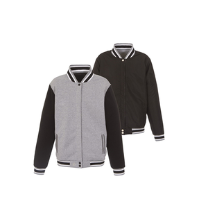 Best Selling Men's Letterman Jackets with Stand Collar Front Logo-Price - Product Image 4