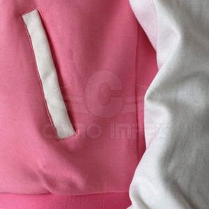 Dernière conception de veste à capuche Letterman à bas prix manches longues couleur personnalisée logo avant fabriqué au Pakistan - Product Image 5