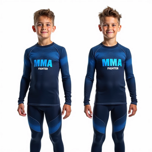 เสื้อฝึกแขนยาวแบบซับลิเมตของ MMA แบบชุดกิโมโน Jitsu กิโมโนป้องกันรังสียูวี - Product Image 5