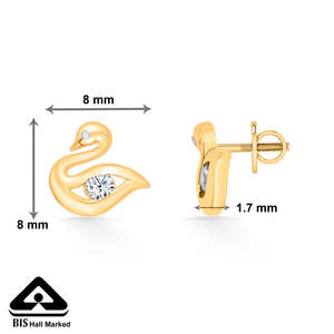 <b>Rose</b> <b>Gold</b> Zircon <b>Stud</b> <b>Earrings</b> for Women-Trendy Bezel Set Jewelry for Wedding Engagement Anniversary Party & Gift - Product Image 6