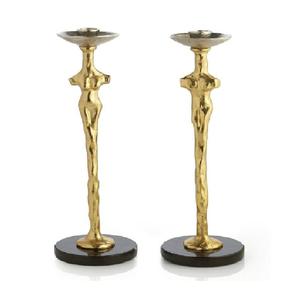 Support de bougie en laiton et aluminium de luxe fait à la main, finition haut de gamme, style moderne, porte-bougie, décoration d'intérieur haut de gamme - Product Image 5