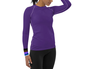Transpirable UPF50 Protector de erupción para mujer Ropa activa Material suave y duradero Ligero Antibacteriano Secado rápido Ecológico - Product Image 4