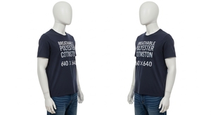 Breathable O Neck Polyester Cotton T <b>Shirts</b> with Silk Screen Printing Soft Fabric Casual Streetwear Custom Logo Tee Tops - Product Image 1