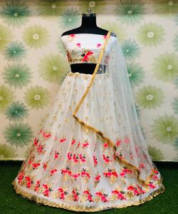 Moda rayón Banarasi bordado trabajo lehenga choli con dupatta desgaste del partido precio al por mayor prenda étnica alfanumero - Product Image 2