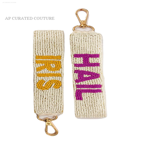 Mardi Gras พวงกุญแจลูกปัดหลากสีสวยสง่าพวงกุญแจตกแต่งด้วยมือสไตล์อินเดียสำหรับงานเลี้ยงที่สมบูรณ์แบบ - Product Image 6