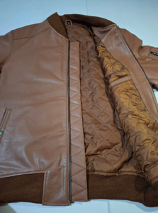 Veste coupe-vent personnalisée en gros pour hommes, manteau d'extérieur pour garçons, vestes décontractées en cuir grande taille pour hommes - Product Image 6