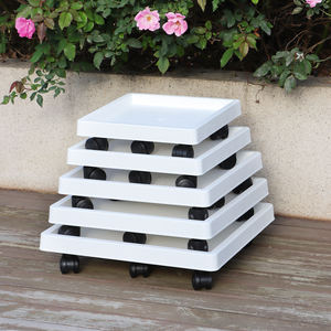 <span class=keywords><strong>Plateau</strong></span> de pot de fleurs en résine <span class=keywords><strong>à</strong></span> roues rondes/carrées <span class=keywords><strong>pour</strong></span> pot de <span class=keywords><strong>plantes</strong></span> lourd avec 6 roues Support de plaque d'outils de jardin de haute qualité (LT-Y290-1) - Product Image 4