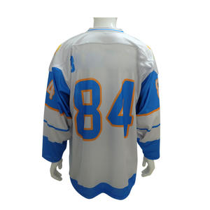 Personalizado 100% Poliéster Juventud Ropa de hockey barata Camisa de manga larga Impresión por sublimación Logo Jersey de hockey sobre hielo - Product Image 2